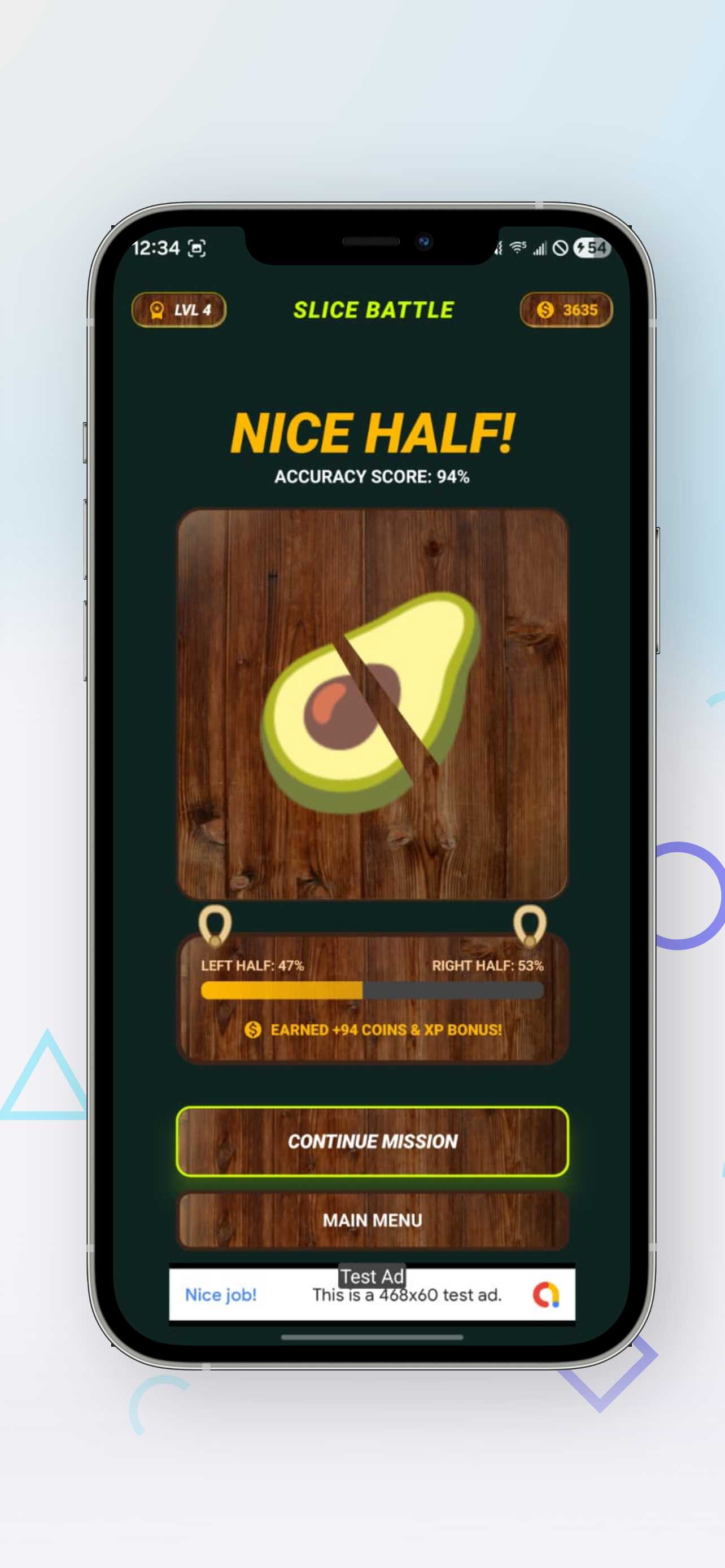 Slice Battle multiplayer battle screen